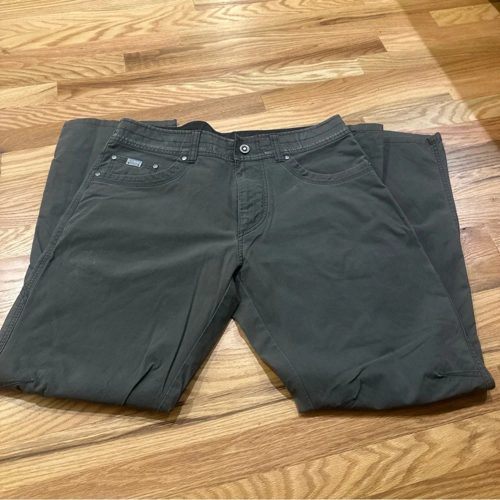 Lot of 2 Kuhl Revolvr Vintage Patina Dye Beige Gray Hiking Pants Outdoor Men 34 - Picture 9 of 16